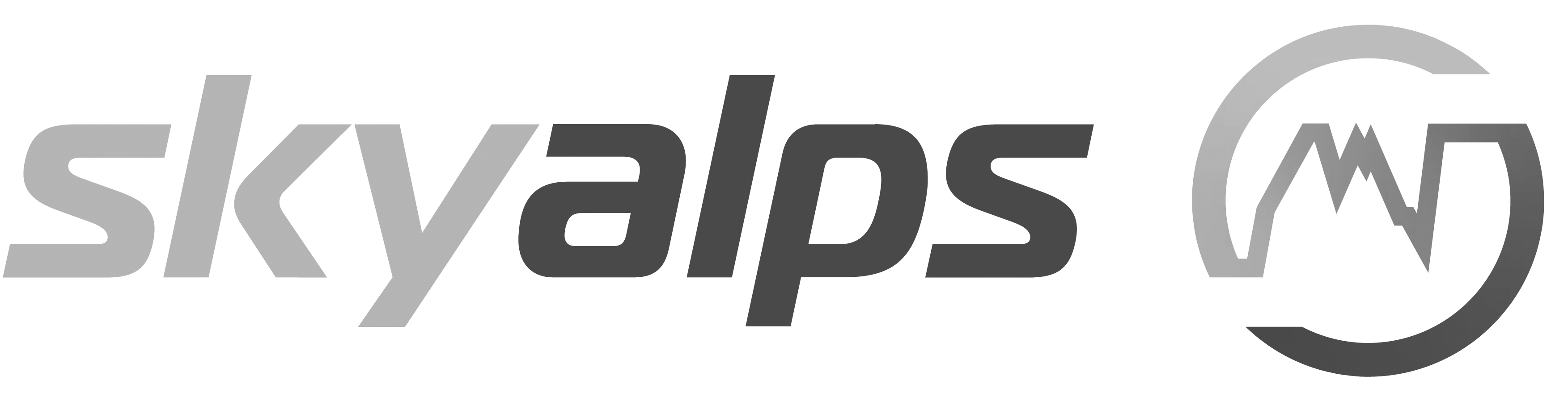 Sky Alps Logo (Schwarz/Weiß)